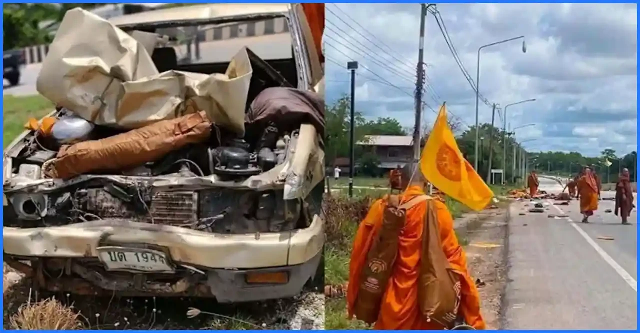 থাইল্যান্ডে শিশুর চালানো পিকআপ চাপায় নিহত আট সন্ন্যাসী