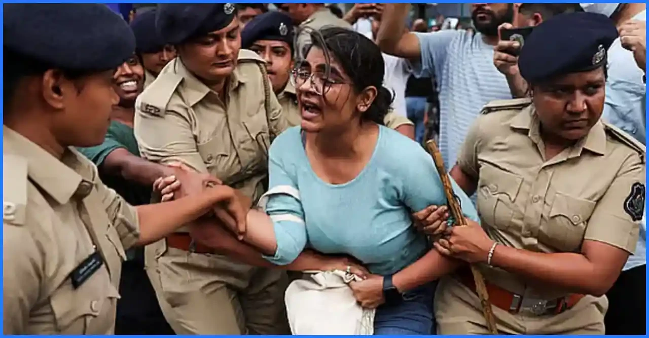 থানা থেকে ছাড়া পেয়েই ফের রাজপথের আন্দোলনে