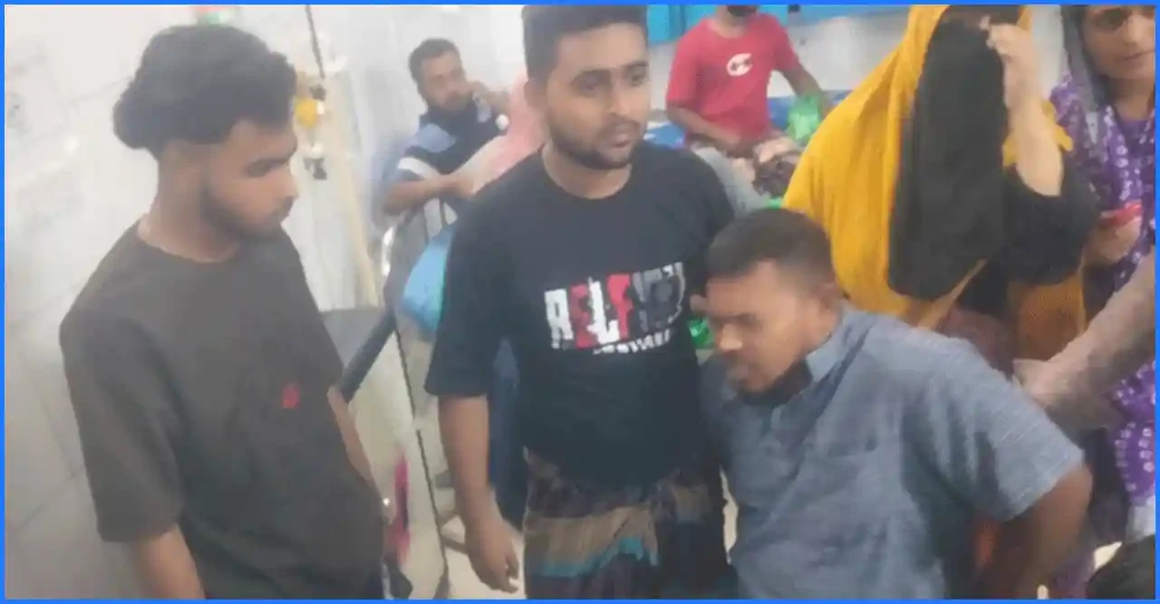 বসিলায় গুলিবিদ্ধ বাবা ও ছুরিকাঘাতে আহত ছেলে