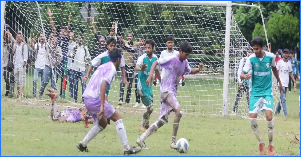 ইবিতে আন্তঃবিভাগ ও আন্তঃহল ফুটবল টুর্নামেন্টের উদ্বোধন।